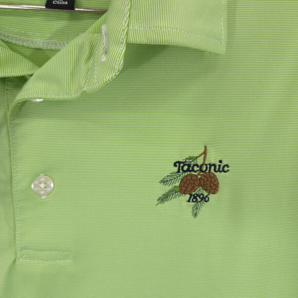 FootJoy Polo Mens Small Green Striped Performance Short Sleeve Taconic Golf Club - Picture 3 of 11